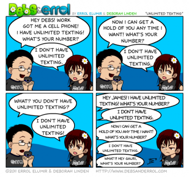 Comic 128 – “Unlimited Texting”