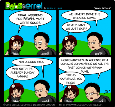 Comic 259 – “FAWM Fatigue”