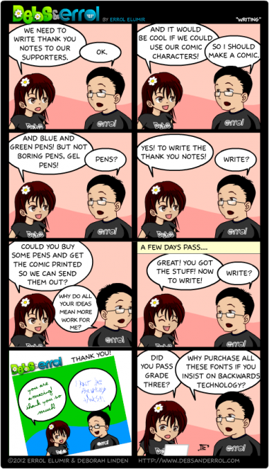 Comic 293 – “Writing”