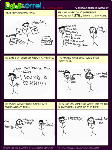 Comic 340 – “6 Reasons Errol is Awesome”