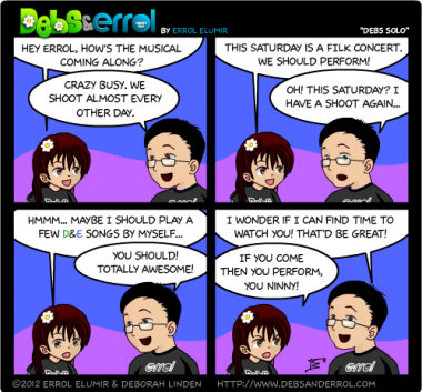 Comic 437 – “Debs Solo” [FILK CONCERT]