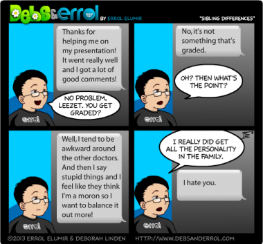 Comic 609 – “Sibling Differences”