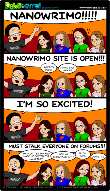 Comic 750 – “NaNoWriMo Site Is Open!”