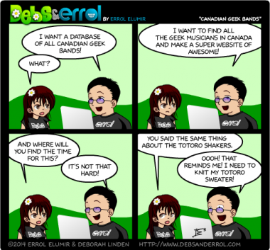 Comic 927 – “Canadian Geek Bands”