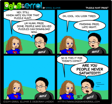 Comic 1004 – “Puzzle Hunt Prize!”